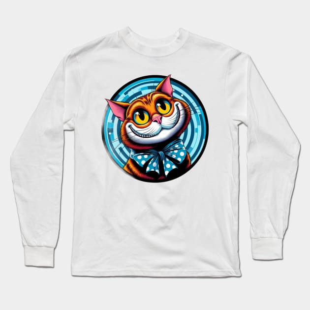 cute cheshire cat Long Sleeve T-Shirt by Anthony88